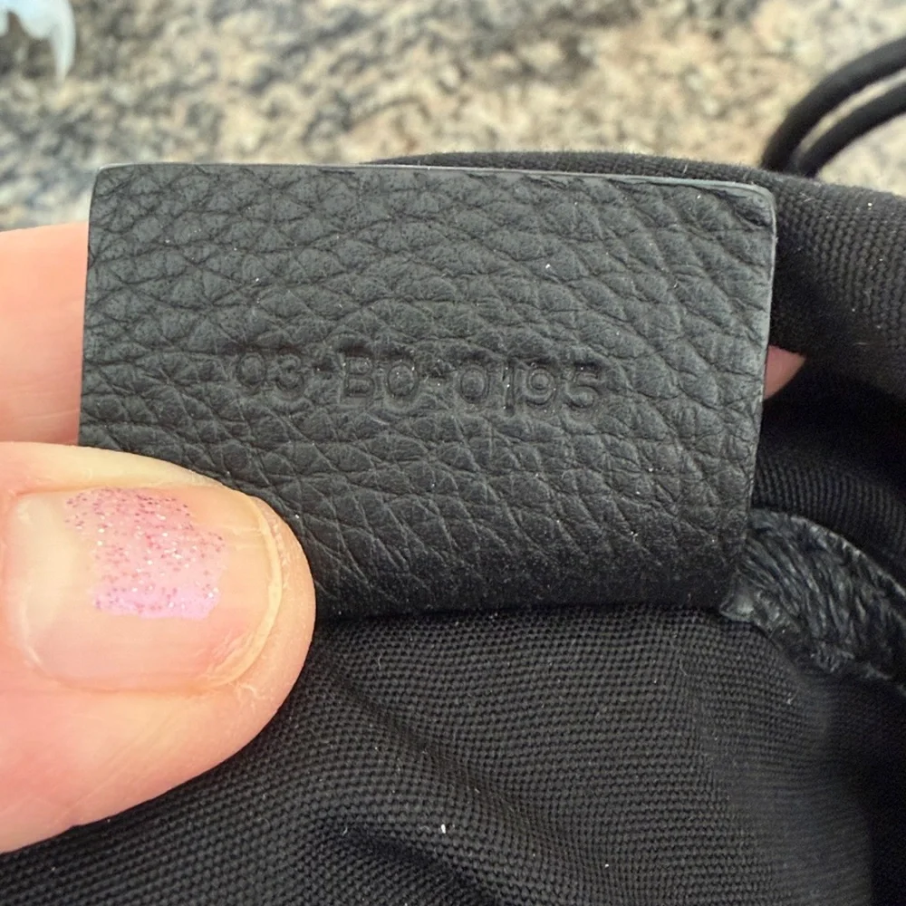 Dior Homme Black Leather Backpack